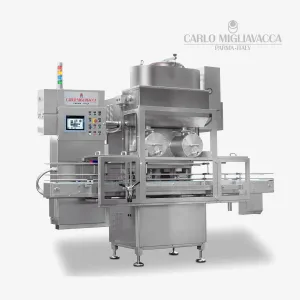 Dosatrice riempitrice DUPLEX 240 per preparati per gelato in secchiello